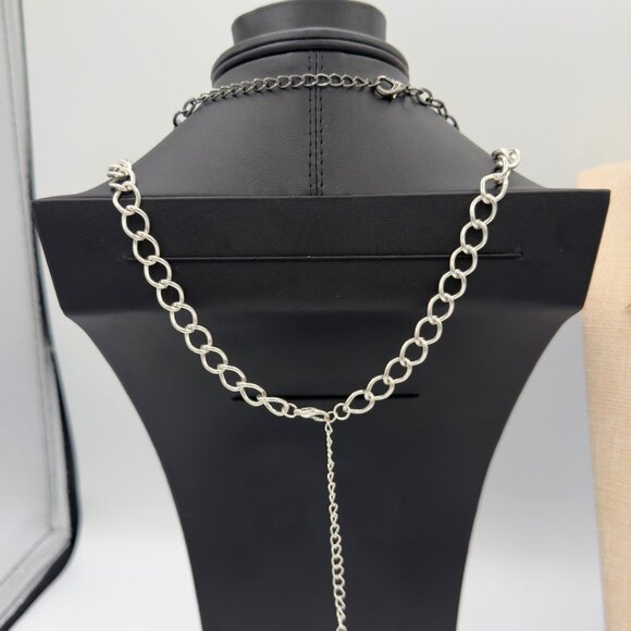 Jewelry Lot Women Collar Spikes Rivets Chunky Draped Silver Gold Tone Mix Metals - Picture 14 of 16